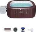 Lay-Z-SPA Maldives HydroJet Pro Whirlpool für 5-7 Personen, quadratisch, 201x201x80 cm, braun